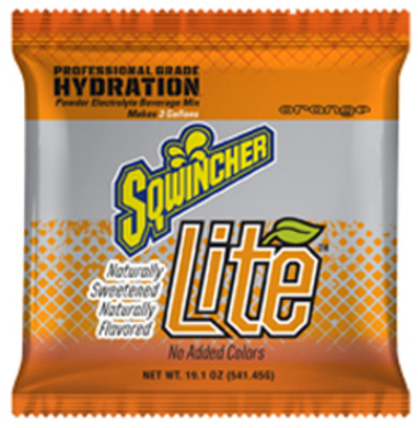 Sqwincher® 19.1 Ounce Orange Flavor Lite Powder Concentrate Package Electrolyte Drink