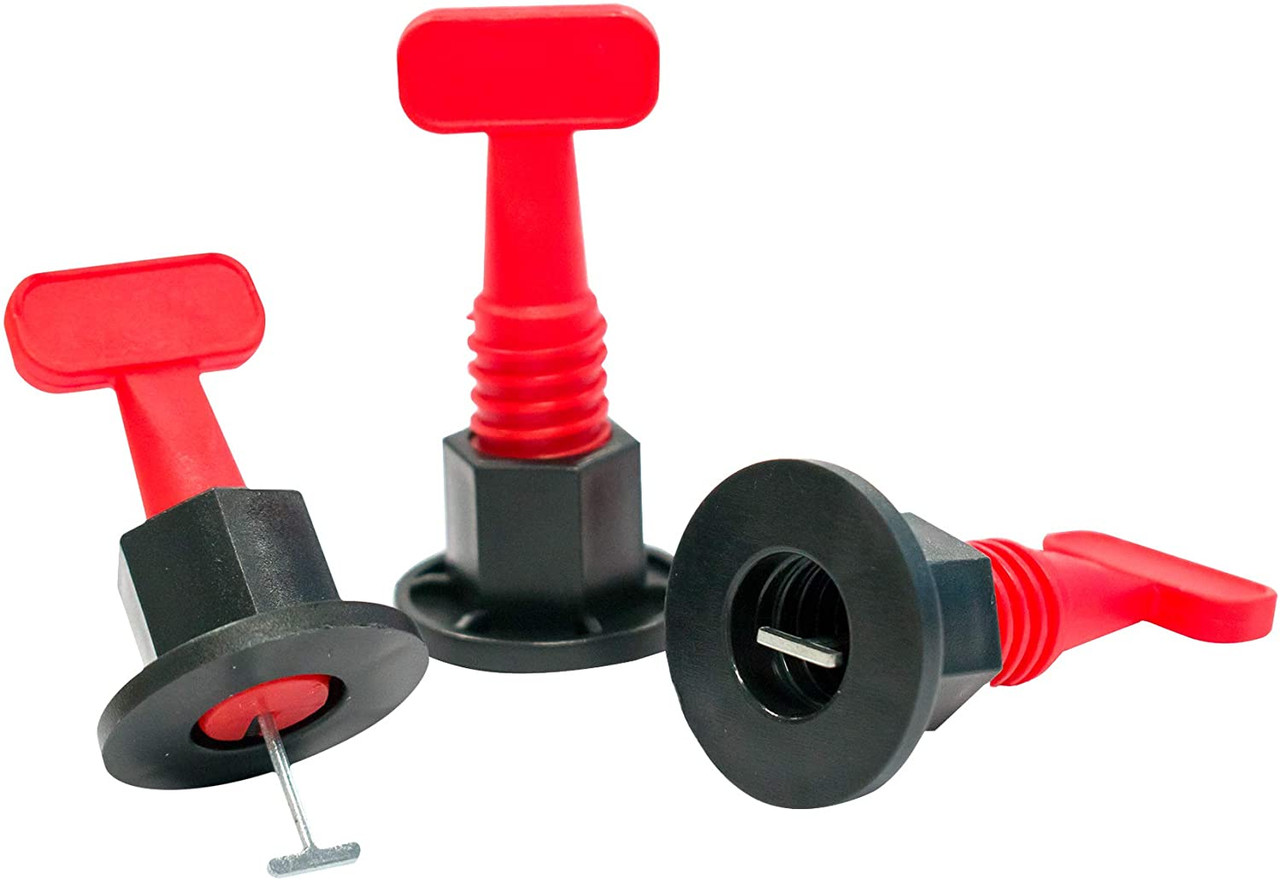 50-Piece Tile Leveling System Kit – Reusable Floor Spacers & T-Pins For 8-12mm Tiles (0.31-0.47 Inch)