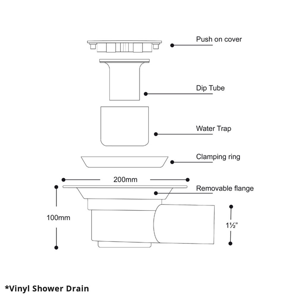 Contour ShowerDec Shower Trays for Vinyl & Tile Floors