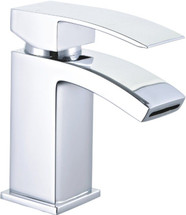 Brecon Modern Curve Basin Mono - Chrome