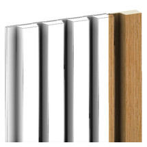 Corlea Oak 2400mm Tongue End Cap for Slatted Wall Panelling