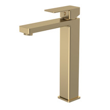 Kalk High-Rise Mono Basin Mixer ( Brushed Brass)