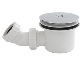 90mm Fast Flow Shower Waste for Pearlstone Shower Trays - Chrome 90mm Fast Flow Shower Waste for Pearlstone Shower Trays - Chrome