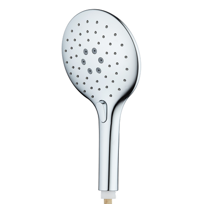 3 Mode Round Push Button Round Handset Retail - Chrome