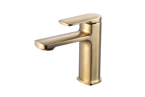 Wrexham Brushed Brass Mono Mixer Tap & Waste (TIS5133)