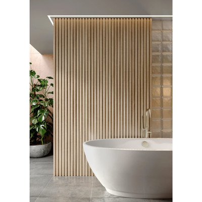 Corlea Oak 2400mm Slatted Wall Panelling - Pack of 3