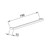 Pure Single Towel Bar, Brushed Bronze