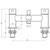 Harlech Bath Shower Mixer-Dimensions