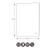 Noah LED Edge Touch Mirror W. Demist - 500mm x 700mm-Dimensions