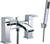 Brecon Modern Curve Bath Shower Mixer - Chrome