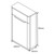 White Gloss - Monza Wc Unit - 500mm-Dimensions