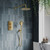 Brushed Brass Round Concealed Thermostatic 2 Handle 2 Way Shower Kit (TIS0264) Brushed Brass Round Concealed Thermostatic 2 Handle 2 Way Shower Kit (TIS0264)