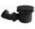 90mm Fast Flow Shower Waste for Pearlstone Shower Trays - Black