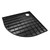 Thermopanel SMC Slate Effect Corner Shower Tray - Black