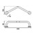 Grab Bar Angled Chrome