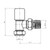 Essentials Standard Angled Radiator Valve
 Essentials Standard Angled Radiator Valve