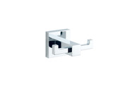 Sydney Square Double Robe Hook -Chrome (TIS0248)