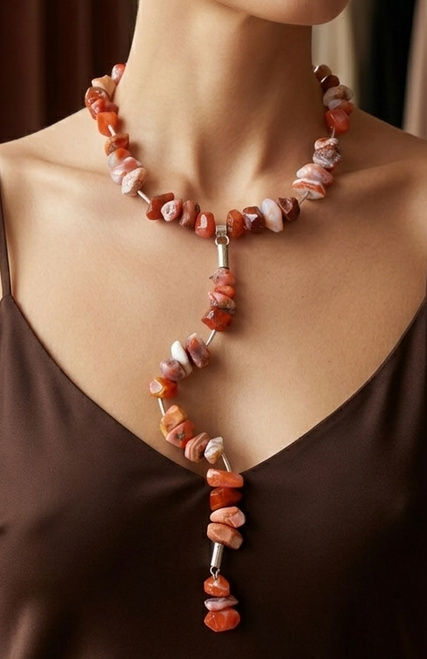 Raquel Chunky Lariat Necklace