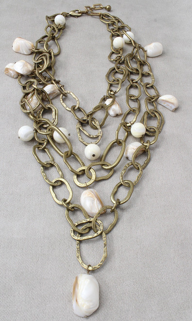 Artisan Chain & Pearl Necklace
