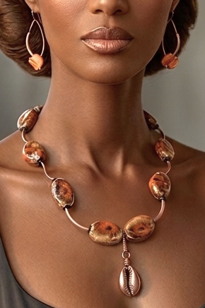 Terra Glaze & Cowrie Necklace