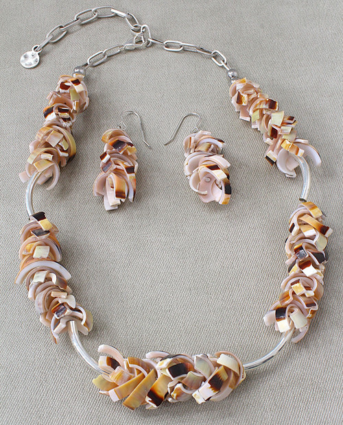 Artisan Shell & Silver Necklace