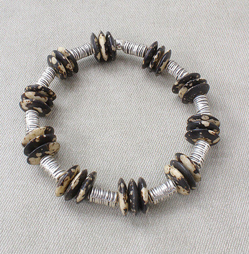 Tribal Disc & Coil Bracelet