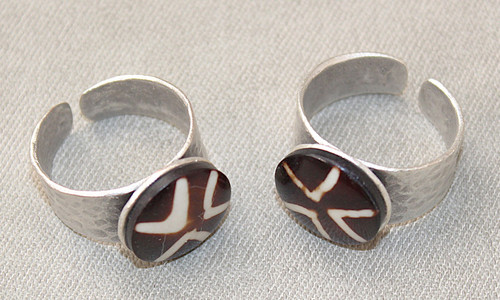 Handcrafted Adjustable Rings with Tribal-Inspired Accents