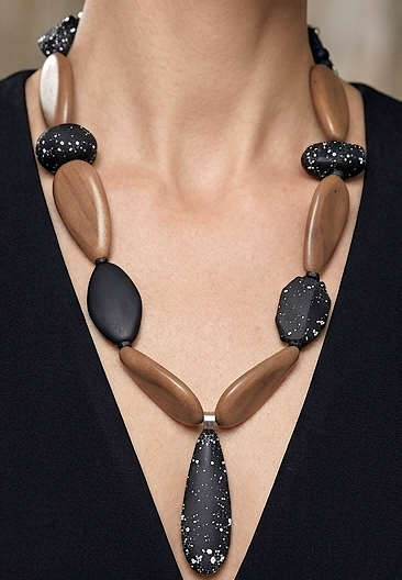Midnight Pebble Necklace