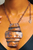 Nova Hammered Copper Pendant Necklace