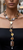 Iridescent Shell & Silver Geometric Necklace and Drop Earring Set
