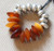 The Amber & Silver Beaded Artisan Ring