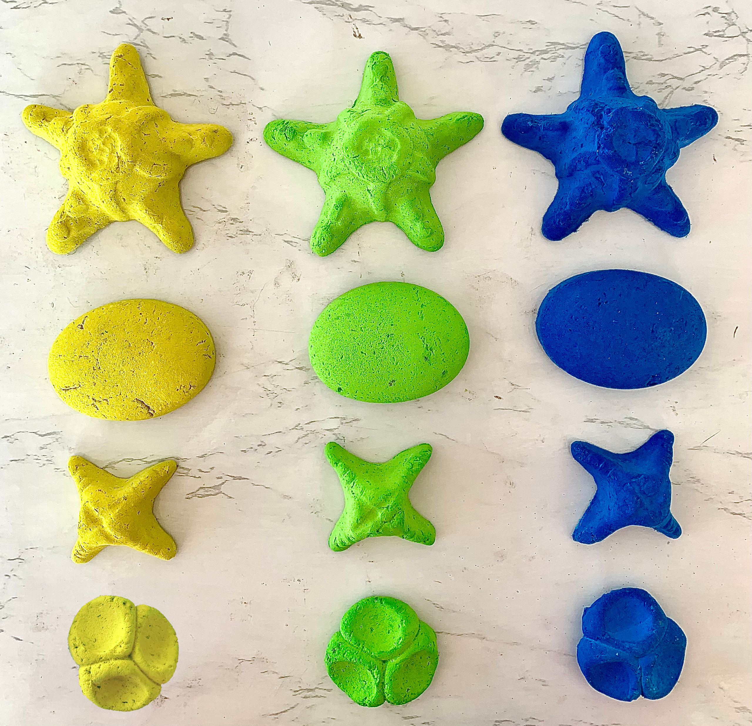 PaperMache Sea Seansory Shapes/12pc