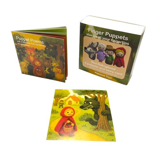 BOXED Red Ridinghood Finger Puppets/4pc