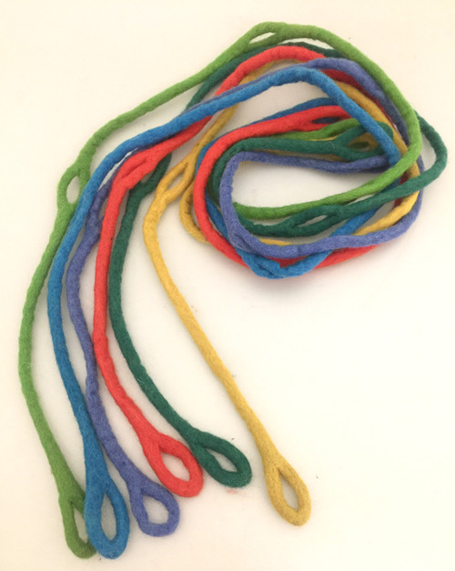 These loop garlands have loops at the ends and several along the garland. There are 6 in this set.