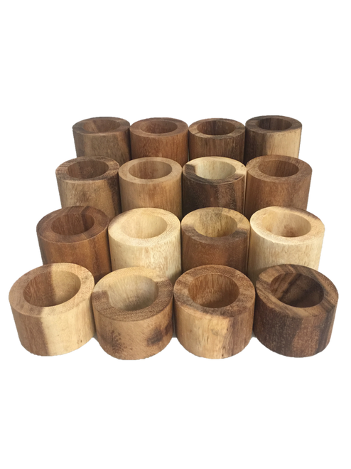 Made from sustainably sourced Suar wood, these are all natural open ended toys that are beautiful in their own right! Look at that colour and grain. Please note that of course there are going to be differences in both colour and grain due to the fact that they are made from natural wood.