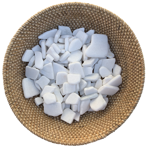 Gorgeous sparkly white flat rocks, so many play possibilities.
Size and colours vary