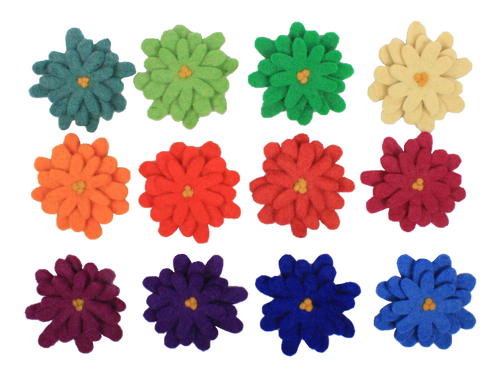 These flowers match in colour with both Goethe Colour Mats (50+150cm).