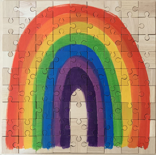 ⭐︎rainbow⭐︎ページ Bright Rainbow Puzzle/49pc - Papoose Toys Pte Ltd