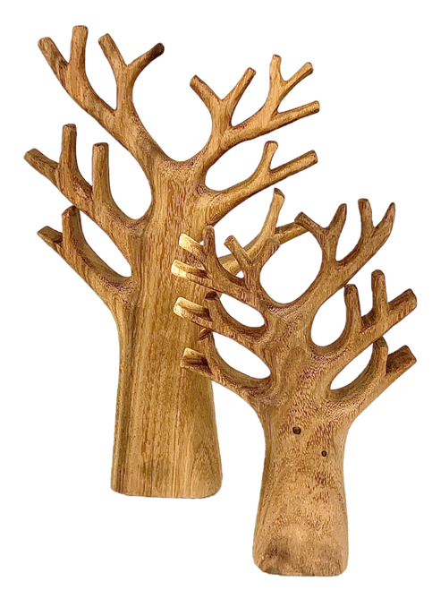 Carved Tree Set/2pc