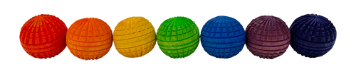 Mini Rainbow Acorn Balls/7pc