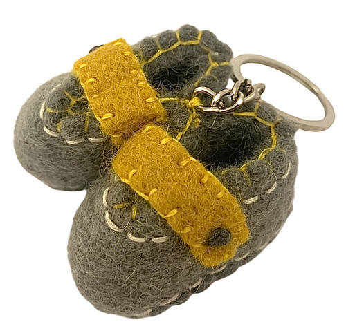 KR Grey Baby Shoes/4pc