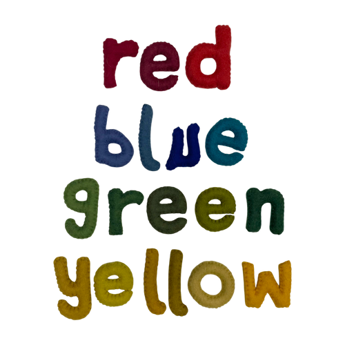 Red Yellow Blue Green Lower Case/18pc