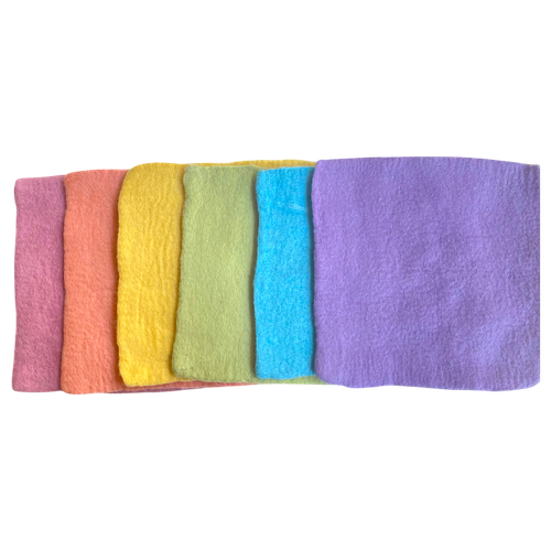 Sherbet Felt Squares/6pc