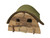 Our wooden gnome house/barn is made from Suar wood and topped by a felt roof. The roof is attached to a beam that sits in the middle of the roof. It can be easily lifted on the sides for easy play access.