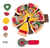 Pizza and server/cutter all toppings