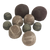 A set of 10 felt rocks in earthy tones, 2 large, 4 medium and 4 small. These are a great addition to any small world set up.