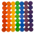 Mini Rainbow Concave 4cm/49pc