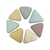 Pastel Felt Triangles/7pc