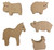 Wooden Farm Life Natural/5pc