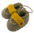 KR Grey Baby Shoes/4pc
